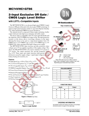 MC74VHC1GT86DTT1 datasheet  